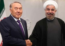 President Rouhani officially received by Kazakh counterpart