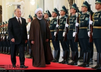 Photos: Kazakh president welcomes Iranian president Rouhani in Astana  <img src="https://cdn.theiranproject.com/images/picture_icon.png" width="16" height="16" border="0" align="top">