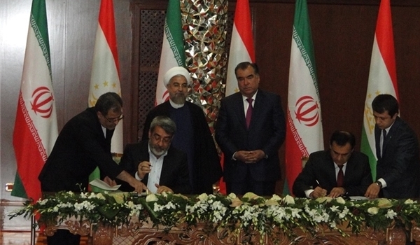 Iran, Tajikistan sign 10 cooperation pacts
