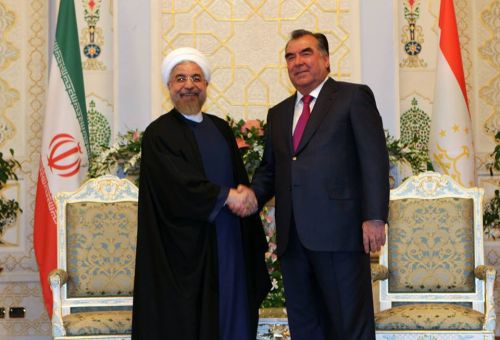 Iranian, Tajik presidents inaugurate Sangtoudeh-II Power Plant