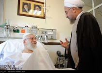 Rouhani visits Leader at hospital for 2nd time
