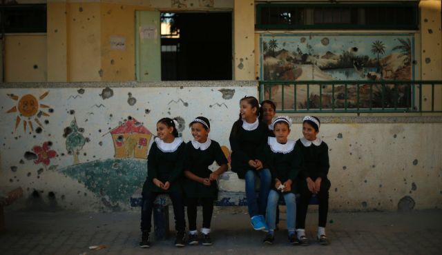 Half million Gaza children make delayed return to school