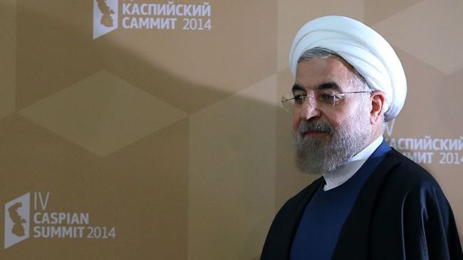 No foreign military force must enter Caspian region: Rouhani 