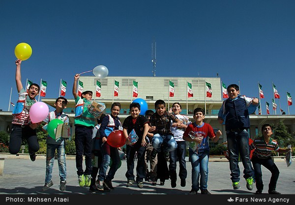 Childrens week celebrations officially kick off in Iran with the message "Hi, Im a Child"