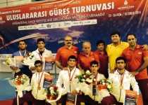 Young Iranian wrestlers collect 11 medals in Turkey tournament