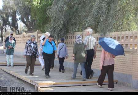 European tourists visit Shush historical sites