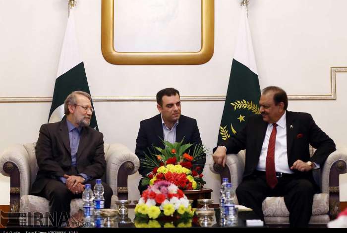 Pakistani president receives Iranian parliament speaker