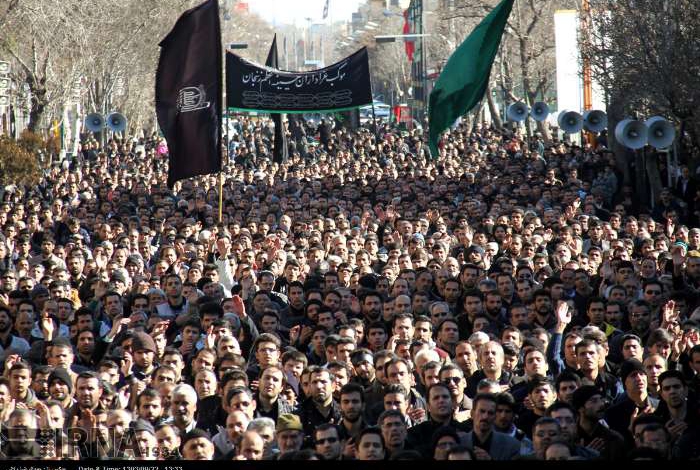 Iranian Muslims hold Arbaeen mourning rituals