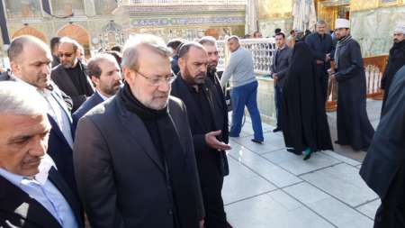 Larijani departs Baghdad for Karbala city