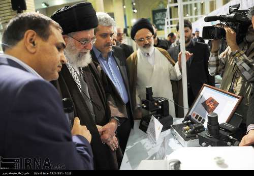 Supreme Leader visits Nano-technology exhibition