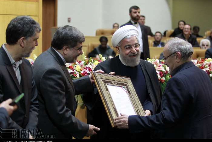 President Rouhani awards top authors, translators