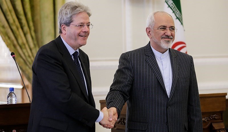 Zarif stresses maturing Iran-Italy trade cooperation