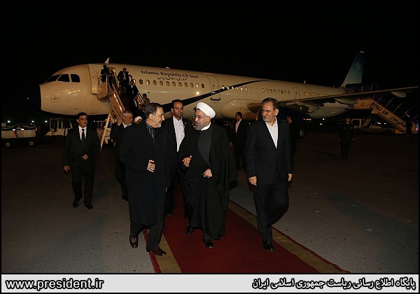 President Rouhani leaves Ashgabat for Tehran