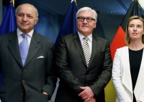 Mogherini meets with German, French counterparts for Iran nuclear talks