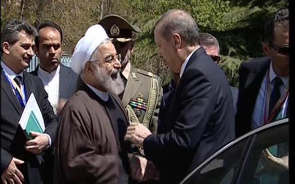 President Rouhani officially welcomes Erdoghan