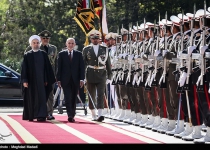 Photos: President Rouhani officially welcomes Afghan counterpart  <img src="https://cdn.theiranproject.com/images/picture_icon.png" width="16" height="16" border="0" align="top">