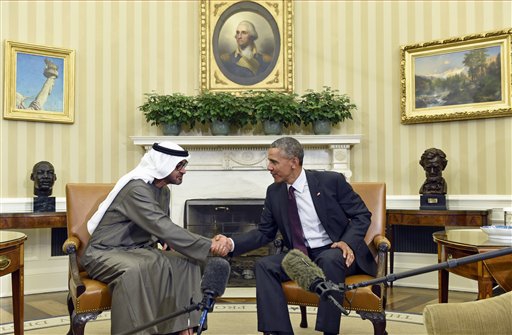 Abu Dhabi crown prince and president Obama talk regional stability and growing trade ties