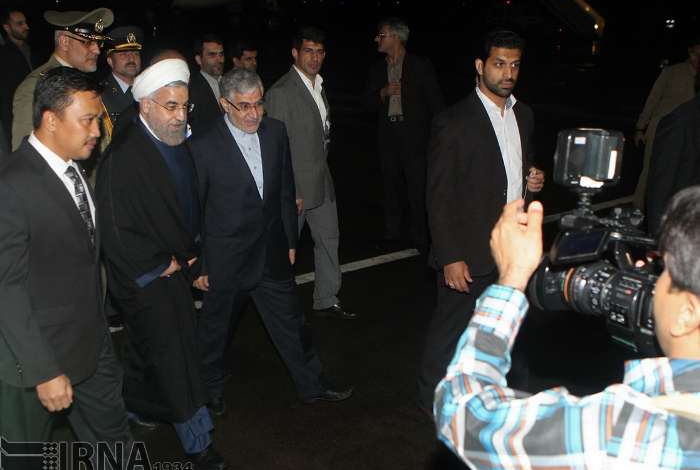 Rouhani arrives in Jakarta to attend Asian-African Conference