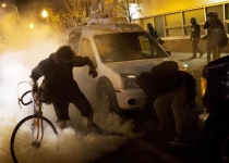 US protesters defy curfew in Baltimore