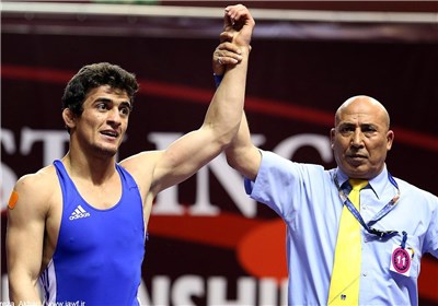 Irans Greco-Roman wrestler Taheri wins gold in Asian Championships
