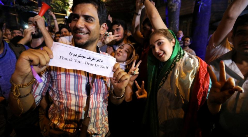 Iranians take to Tehran streets to hail nuclear deal