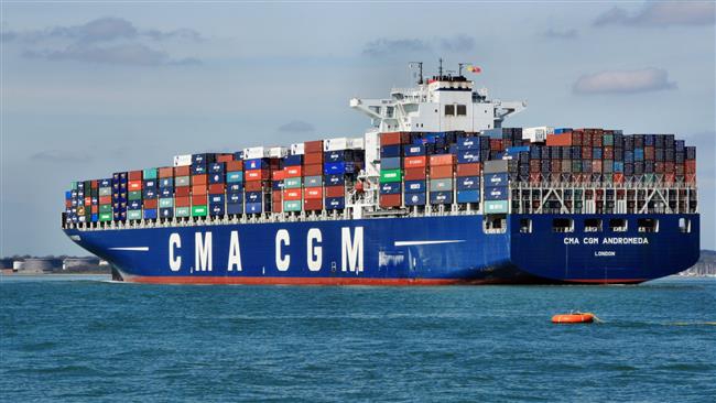 French container ship to call at southern Iranian port