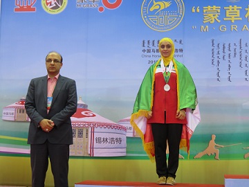 Iranian female athletes win 2 silver medals of Asian Junior Wushu Championships
