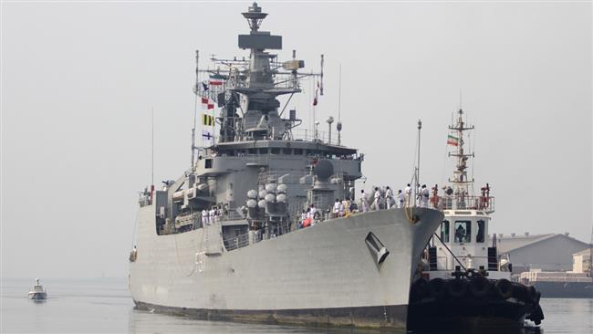 Indian naval fleet docks at Irans Bandar Abbas port