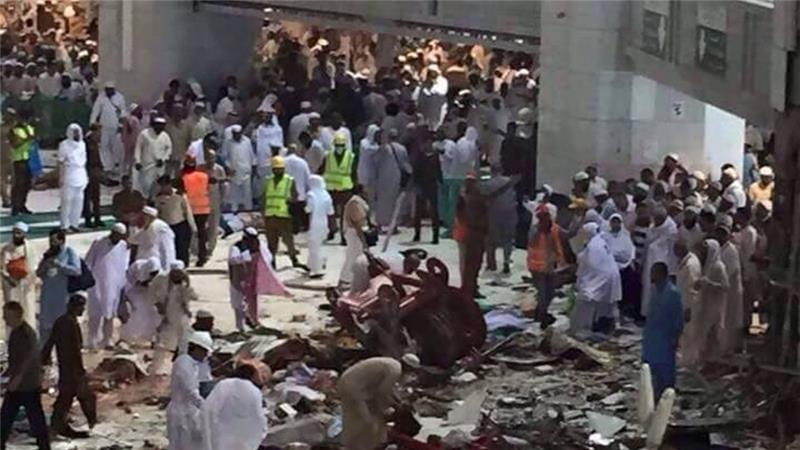 At least 107 people, including Iranian, killed as crane crashes on pilgrims in Mecca (+Photos)