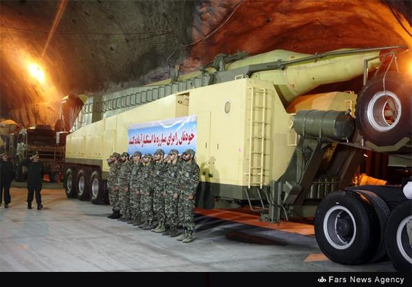 Iran displays underground missile base