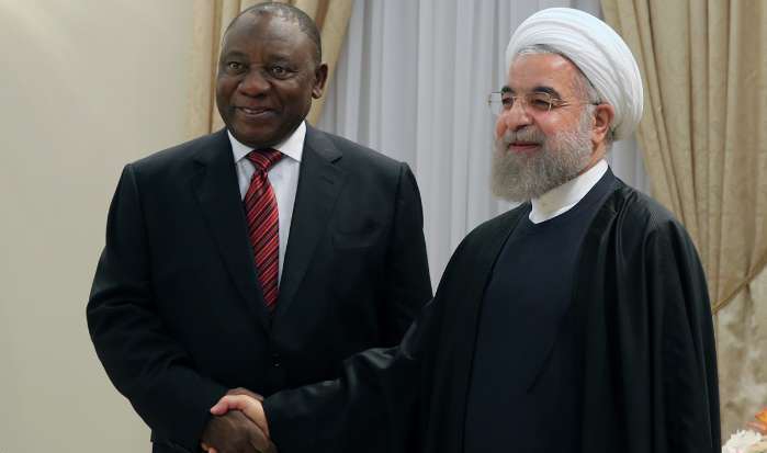 Iranian president stresses closer ties with South Africa