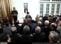 Photos: Supreme Leader receives Navy commanders, staff  <img src="https://cdn.theiranproject.com/images/picture_icon.png" width="16" height="16" border="0" align="top">