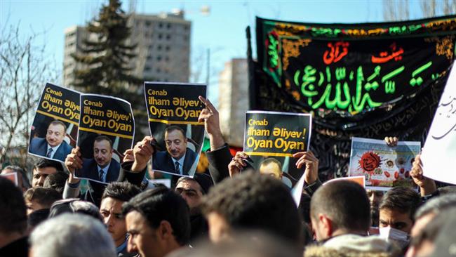 Iranian Azeris protest Baku crackdown on Shias