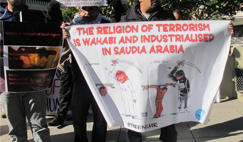 US peace activists stage anti-Saudi protest in Washington