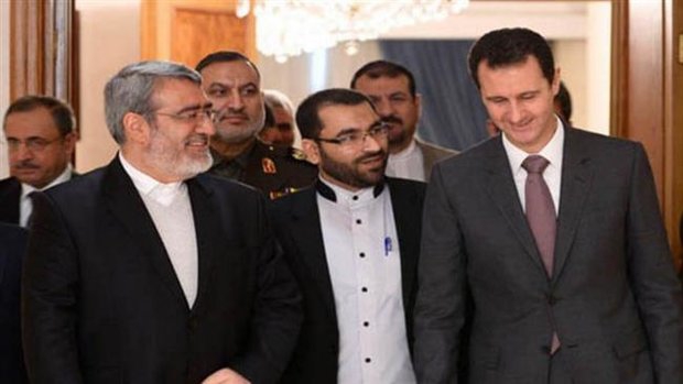 President al-Assad meets Iranian interior minister