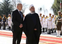 Iranian President officially greets Swiss counterpart