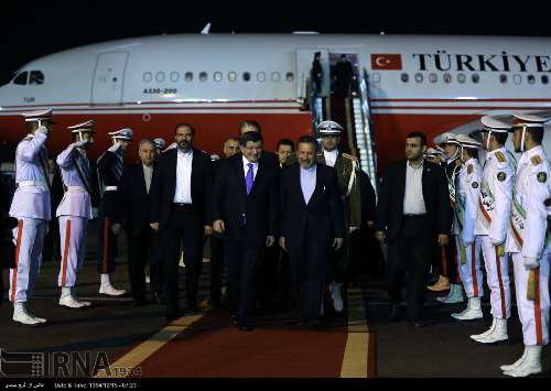 Turkish PM in Tehran for key talks