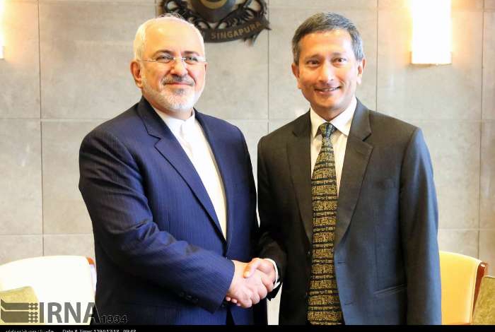 Iran, Singapore FMs stress boost of all-out ties