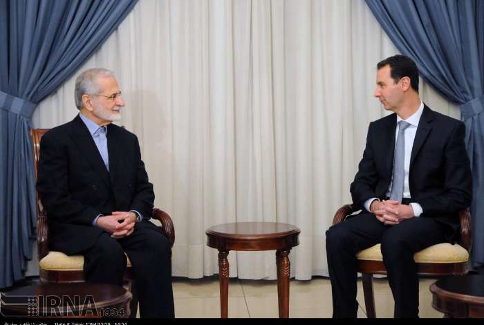Assad, Kharrazi meet in Damascus