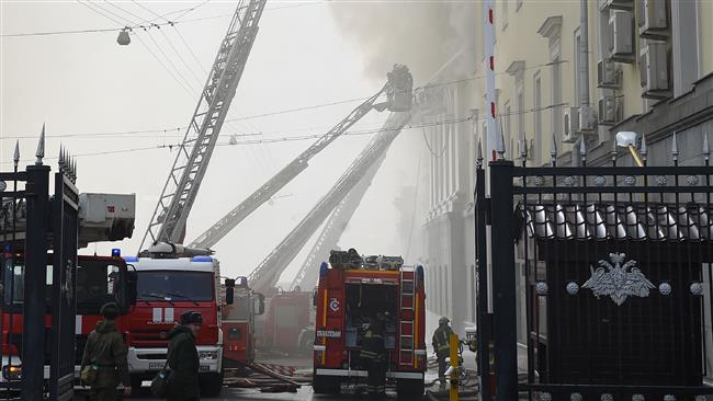 Blaze breaks out at Russian Defense Ministry building