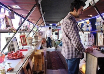 A bus selling Iranian handicrafts