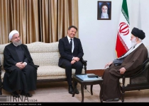 Photos: Supreme Leader receives Italian premier in Tehran  <img src="https://cdn.theiranproject.com/images/picture_icon.png" width="16" height="16" border="0" align="top">