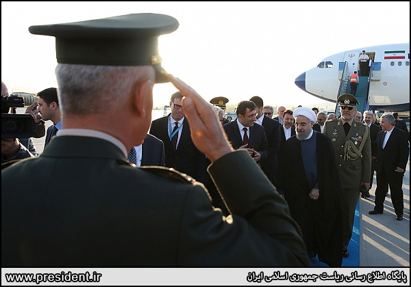 President Rouhani arrives in Ankara