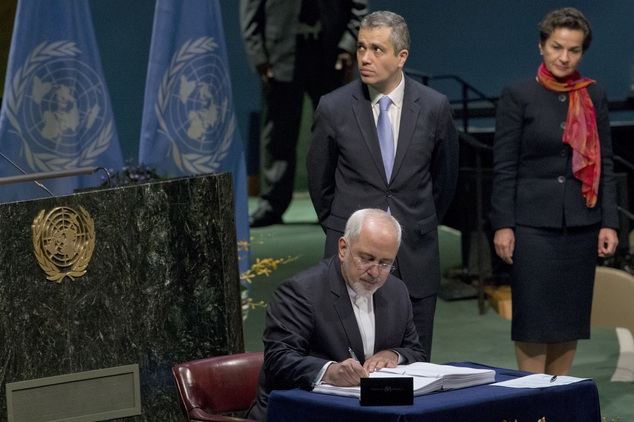 Iran signs Paris climate deal at UN