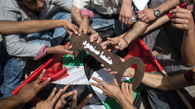 Palestinians demonstrate in Gaza to mark Nakba Day