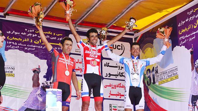 Iranian cyclist Pourseyedi top-ranked in Tour of Iran 2016