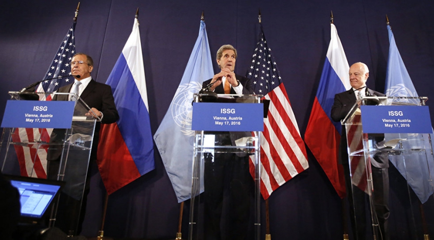 Lavrov, Kerry, De Mistura give joint press conference after ISSG meeting