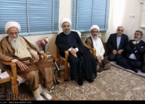 Photos: Pres. Rouhani meets senior clerics in Qom  <img src="https://cdn.theiranproject.com/images/picture_icon.png" width="16" height="16" border="0" align="top">
