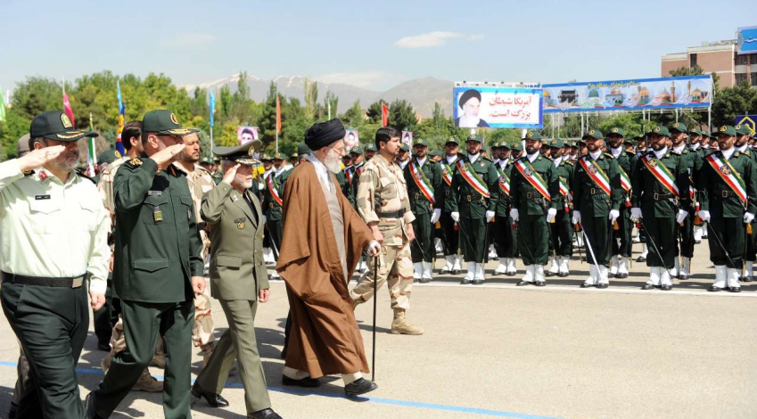 Leader attends graduation ceremony of military cadets in Tehran