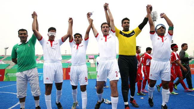 Iran 5-a-side football team vice champion in Brazil games